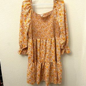 Just Found long sleeves dress with floral patterns 3X